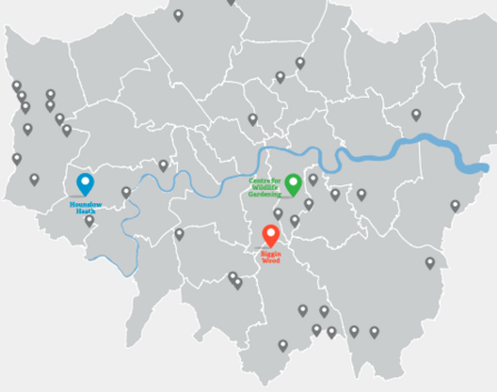 Produced by London Wildlife Trust. Based upon the Ordnance Survey 1: 10 000 map with the permission of The Controller of Her Majesty’s Stationery Office. © Crown Copyright and database rights June 2018. OS Licence No. AL100023493. All rights reserved.