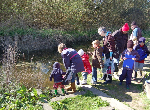 Families at Crane Park Island